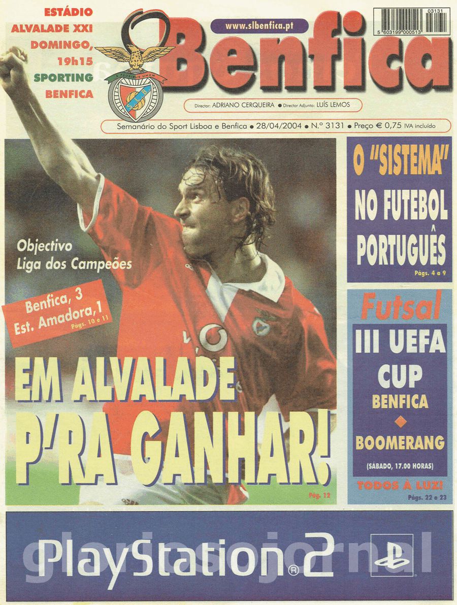 jornal o benfica 3131 2004-04-28